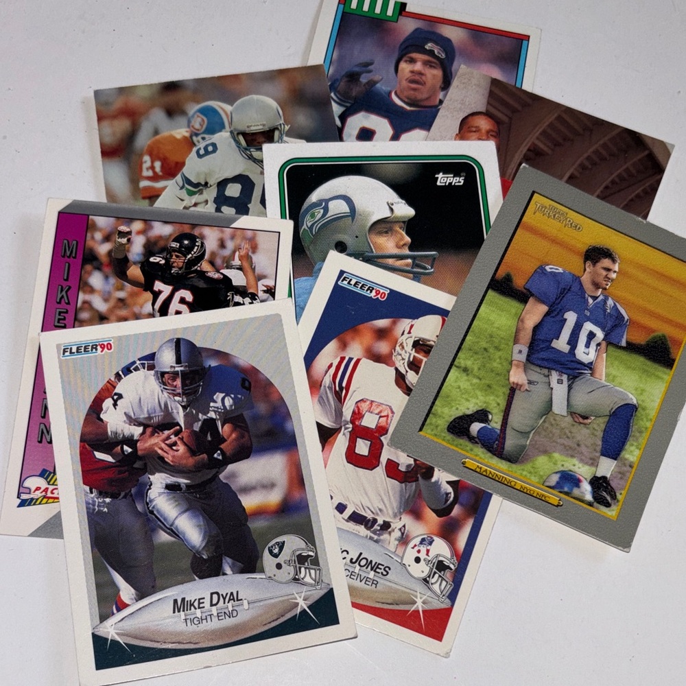 Vintage Football Trading Cards - Mixed 80s 90s Football Cards